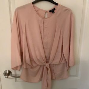 Top shop tie front top size 8